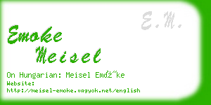 emoke meisel business card